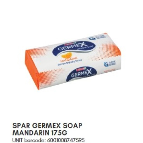 SPAR GERMEX SOAP MANDARIN 175G (RF)